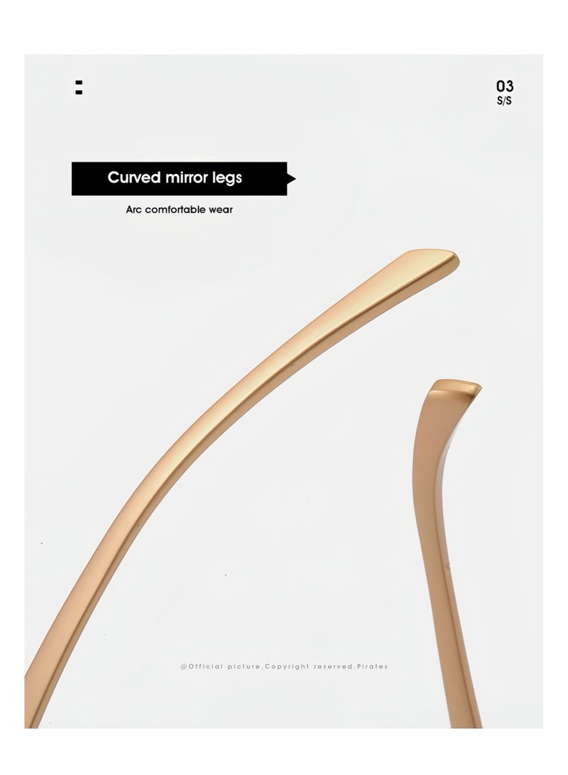 جديد نمط الشخصية الأوروبية والأمريكية النظارات الشمسية بدون حدود - Image 3