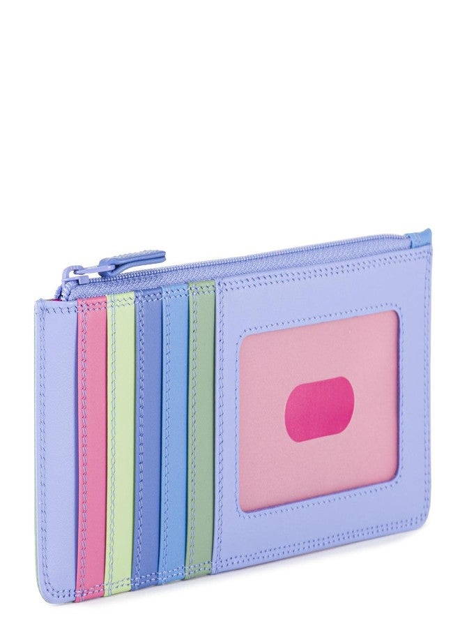 mywalit Leather Credit Card Holder | 15 Card Slots | ID Window & Zip Coin Pocket | Blue | Stylish & Compact Accessory for Men & Women | Perfect for Everyday Use - Image 2