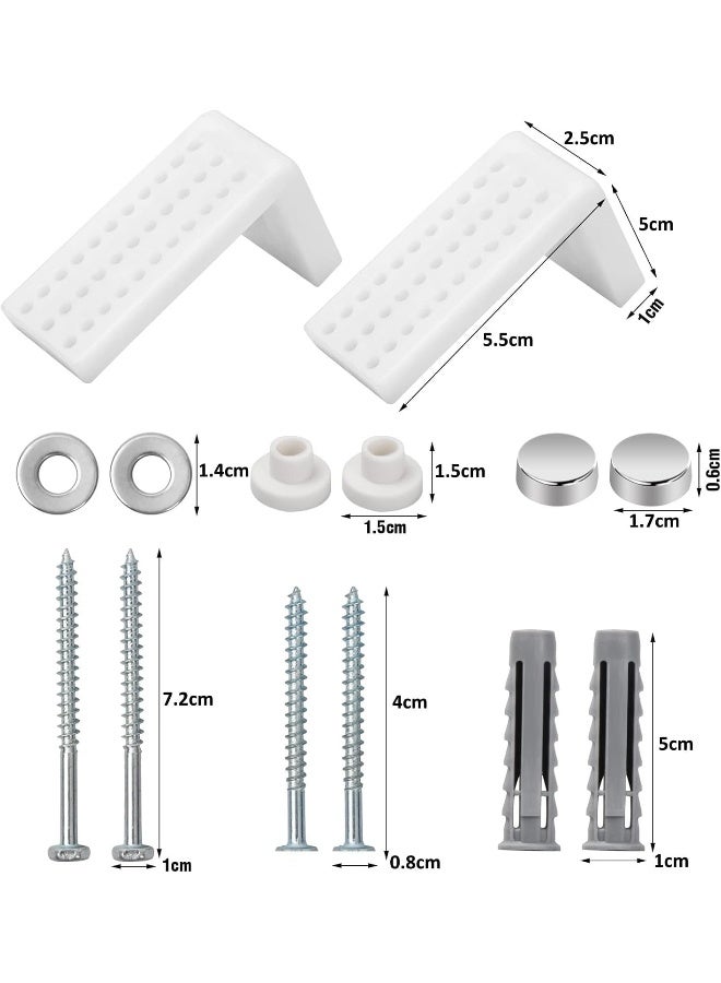 Biella Floor Toilet Pan Fixing Kit - L-Shaped Bolts, Repair Brackets And Screws For Secure Installation Of Toilets, Bidets, And Bathroom Fixtures - Image 2