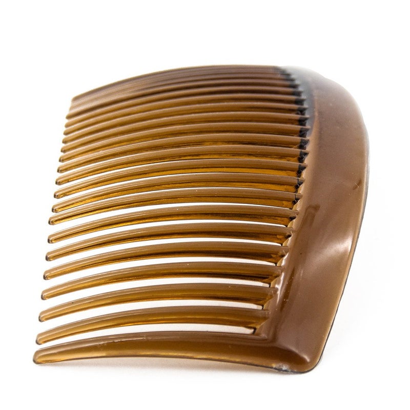Yeshan 3.2" Plastic Hair Side Comb With Teeth Comb HairPin Clip for women,Brown (12pcs) - Image 3