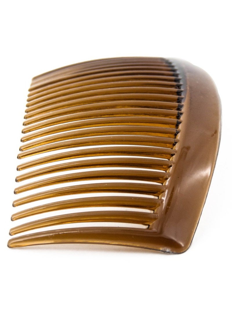 Yeshan Yeshan 3.2" Plastic Hair Side Comb With Teeth Comb HairPin Clip for women,Brown (12pcs) - Image 2