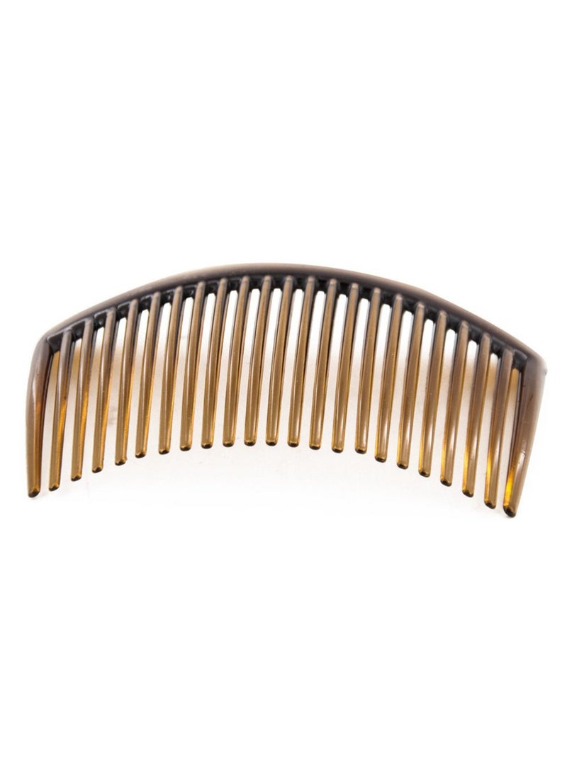 Yeshan Yeshan 3.2" Plastic Hair Side Comb With Teeth Comb HairPin Clip for women,Brown (12pcs) - Image 3