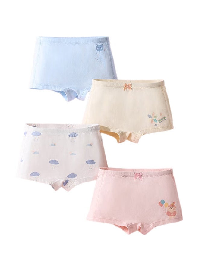 Beptides Girls' Underwear, Thin Four-Season Boxer Briefs, Baby Underwear, Skin-Friendly, Breathable, Sweet Heart Baby, 110Cm - Image 1