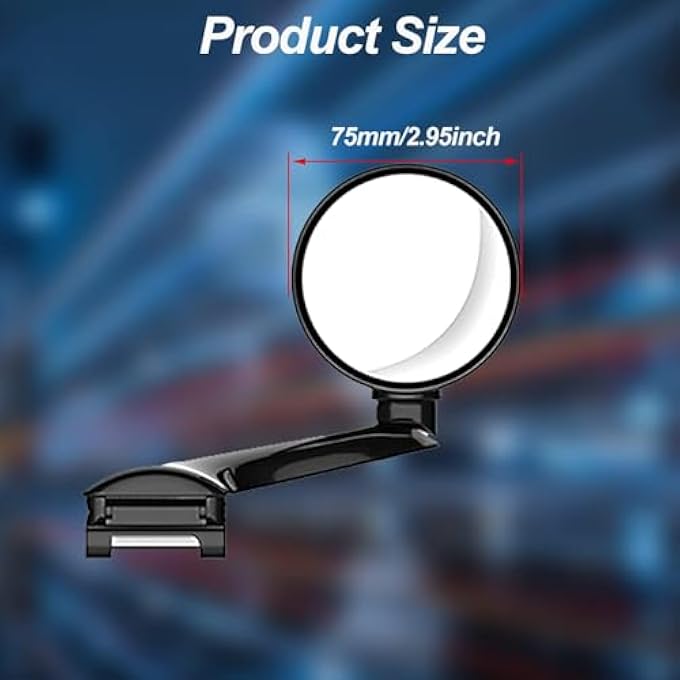 rayihni Car Blind Spot Mirrors Universal Modified Rearview Mirror Multifunction Adjustable Car Auxiliary Wide Angle Mirror Blind Spot Side Rear View Mirror Fit For All Vehicles Right - Image 2