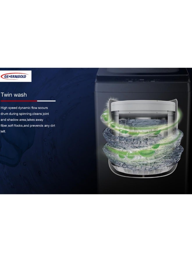 جينيرال جولد غسالة جنرال جولد XQ1000 تعبئة علوية، 10 كيلو، إينوكس - Image 5