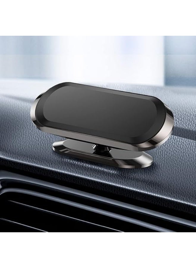 Magnetic Phone Mount for Car Strong Magnet Car Phone Holder Car Mount 360° Adjustable Universal Dashboard Holder Fits iPhone Samsung All Smartphones with Adhesive-Black - Image 1
