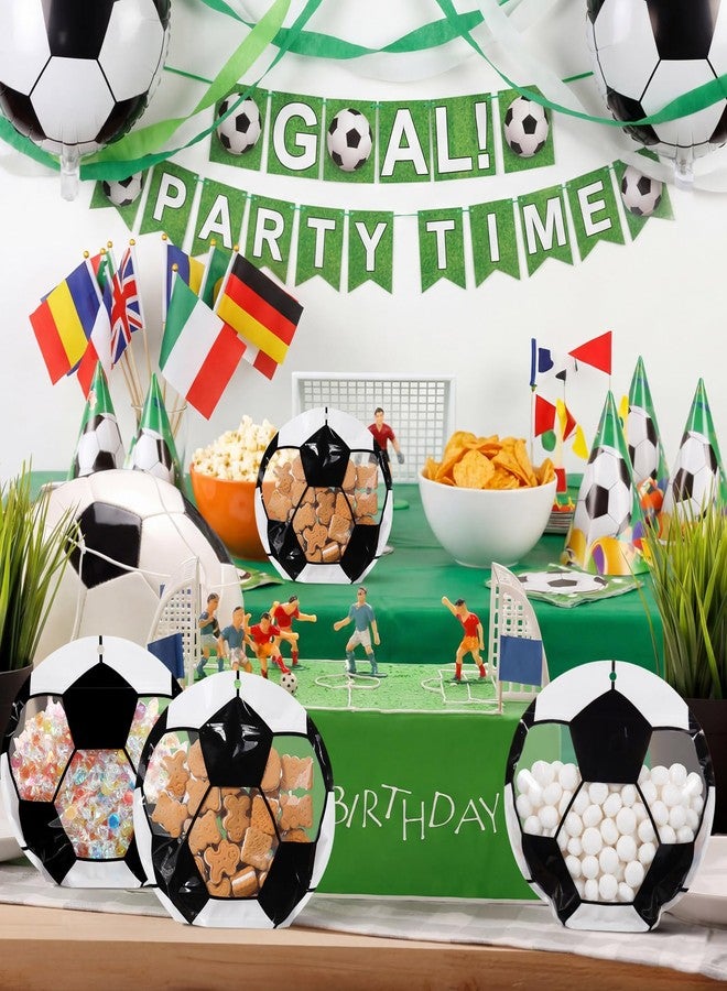 Resurhang 60 Pcs Soccer Party Treat Bags Candy Zipper Cute Soccer Food Goodie Gifts Bags Resealable Sport Themed Snack Candy Containers for Sport Birthday Baby Shower Supplies - Image 5