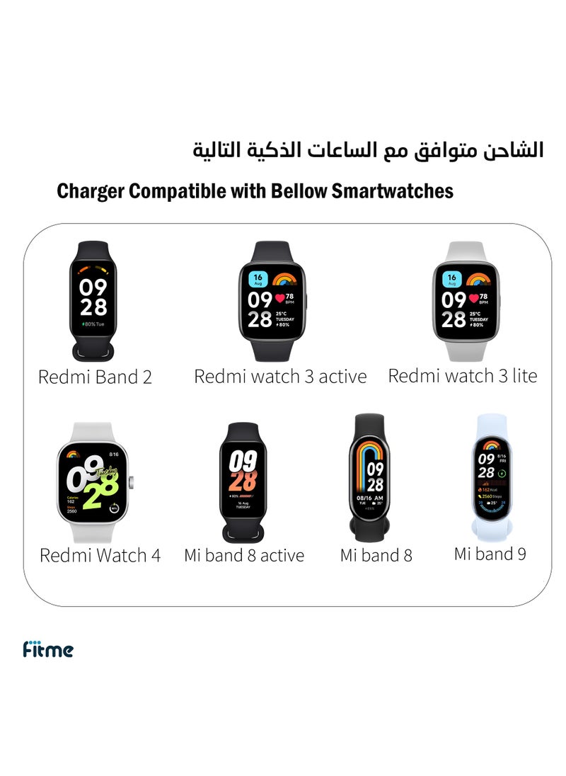 فيت مي 2 قطع -  كيبل/سلك شاحن شاومي مي باند 8 برو / باند 8 اكتيف / شاومي مي باند 9 / ريدمي واتش 4 / ريدمي واتش 3 اكتيف / ريدمي واتش 3 لايت / ريدمي باند 2  - Image 5