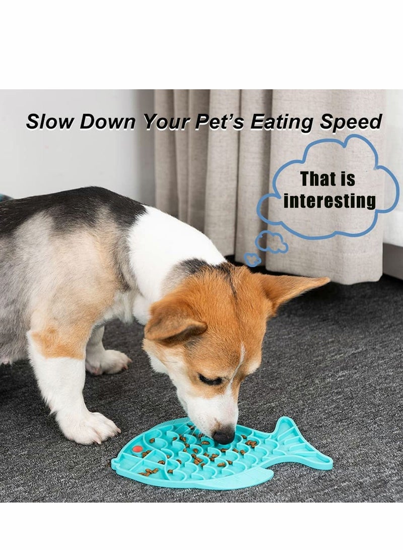 SYOSI Slow Feeder Dog Bowl Anti Gulping Healthy Eating Interactive Bloat Stop Fun Alternative Non Slip Bowls Puzzle Pet Puppy Cat Food - Image 2