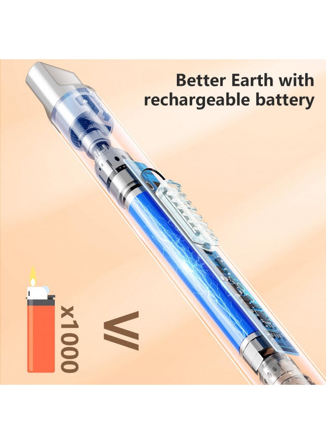 REIDEA ولاعة شموع REIDEA طويلة قابلة لإعادة الشحن عبر USB ولاعة قوس مقاومة للرياح بدون لهب مع زر أمان ولاعة إلكترونية للاستخدام في المنزل والمطبخ والشواء والتخييم والموقد. - Image 4