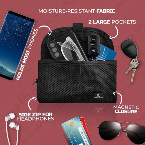 Running Buddy Fanny Pack - Water-Resistant Running Gear Waist Bag - Sweat-Proof Phone & Money Belt Pocket - No-Bounce Chafe-Free Running Belt - XL, Black - Image 2