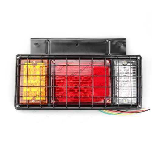 Boursin 12V LED Trailer Tail Lights With Iron Net Protection For ISUZU ELF N F Series NPR NPR-HD NRR NQR NKR NHR FSR FRR Truck Tail Lamp 1 Pair - Image 4