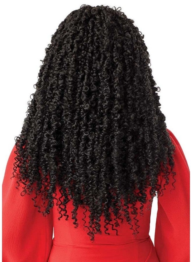 Outre Braided Lace Front Wig Xpression Twisted Up 4X4 Butterfly Passion Twist 26" (1B) - Image 5