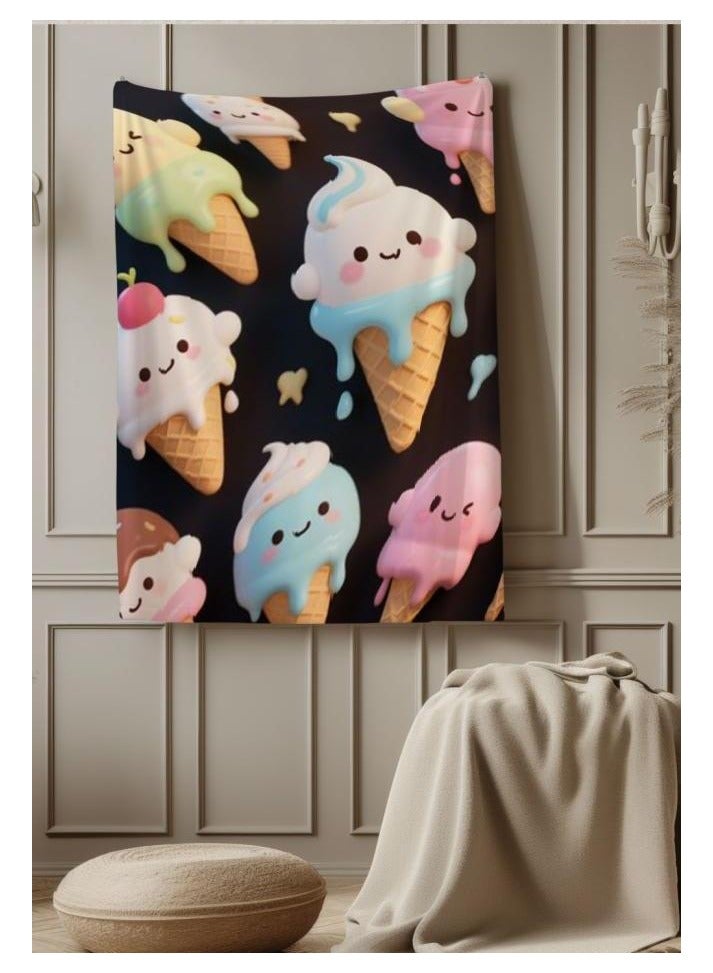 عام بطانية رقيقة من الفانيلا (دافئة ومريحة، ومناسبة للنوم، واستخدام الألعاب، وإزالة الغبار والرمل) 150 سم * 200 سم - 277 - Image 4