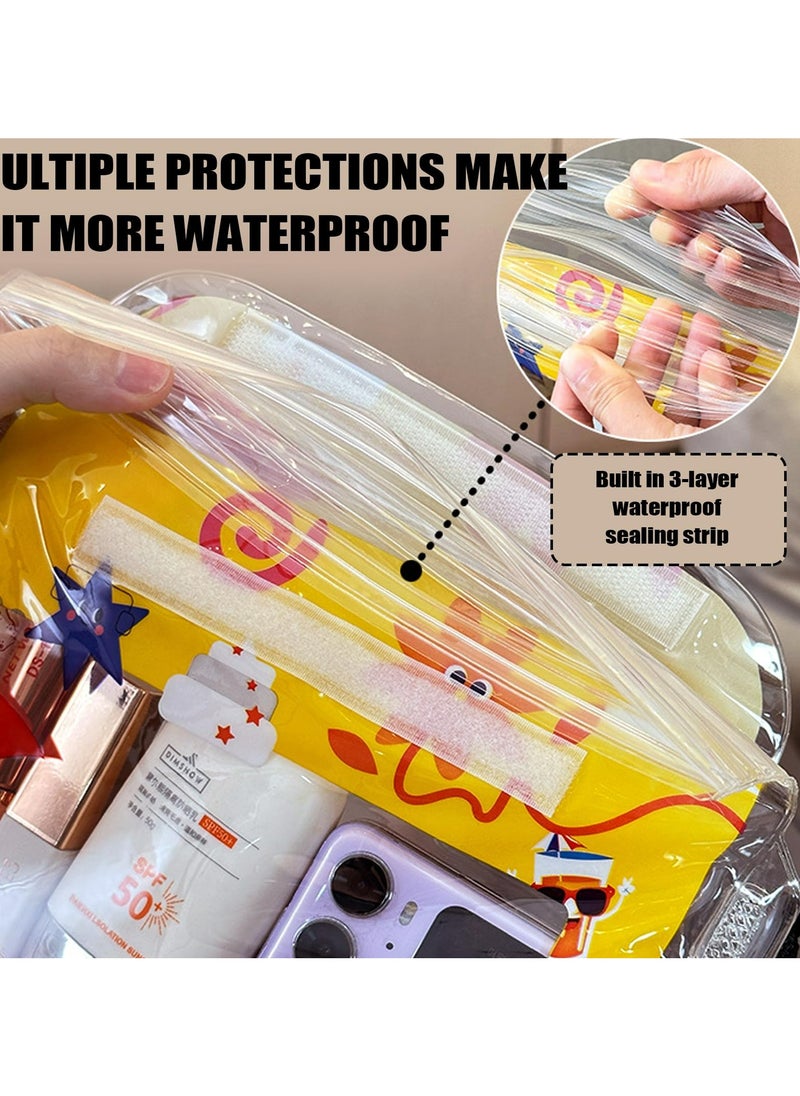 CMGTYYD 3 Pack Waterproof Pouch Bag, Screen Touchable Dry Bag, Waterproof Case Dry Bag for Beach, Waterproof Waist Bag, Universal Waterproof, Adjustable Waist Strap, for Boating Swimming Fishing  - Image 5