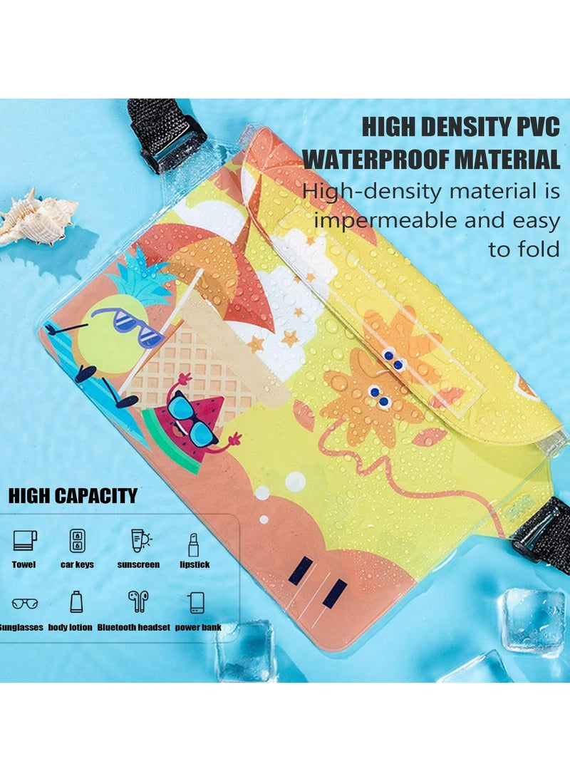 CMGTYYD 3 Pack Waterproof Pouch Bag, Screen Touchable Dry Bag, Waterproof Case Dry Bag for Beach, Waterproof Waist Bag, Universal Waterproof, Adjustable Waist Strap, for Boating Swimming Fishing  - Image 4