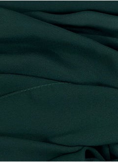 Perfectory PERFECTORY Women Lightweight Solid Chiffon Hijab Shawl Soft Premium Abaya Shawl Wrap Scarves, Long Bridal Hijab Scarf- Dark Green  - Image 2