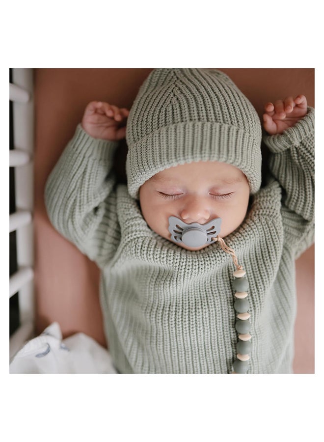 FRIGG Baby's First Pacifier 4-pack - Moonlight Sailing - Powder Blue 0-6M - Size 1 - Image 5