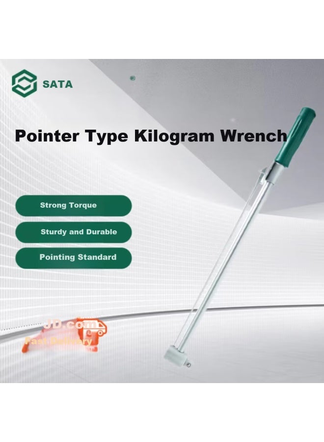 Sata Cr-v Durable Torque Wrench Pointer Type Kilogram Wrench Tool 0-300n.m 48111 - Image 1