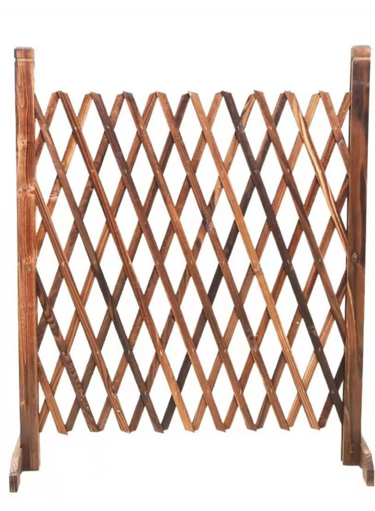 LINGWEI Wooden Expandable Trellis Fence Pet & Dog Gate, Privacy Screen - Image 1