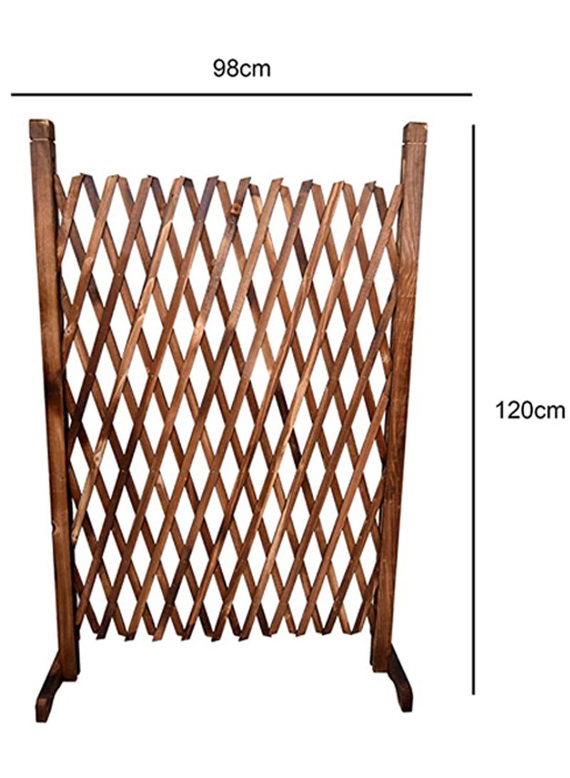 LINGWEI Wooden Expandable Trellis Fence Pet & Dog Gate, Privacy Screen - Image 4