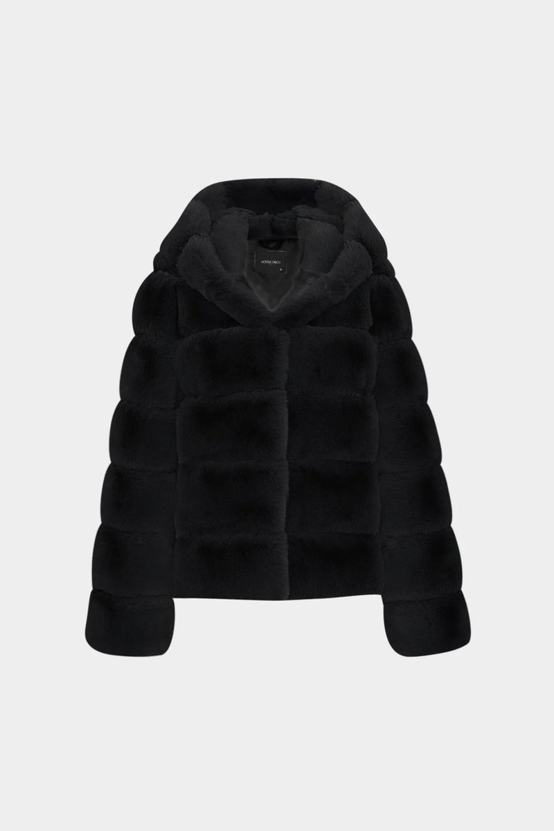Açelya Okcu Azalea Okcu Azalea Okcu Hooded Women's Rex Fur Coat  - Image 1