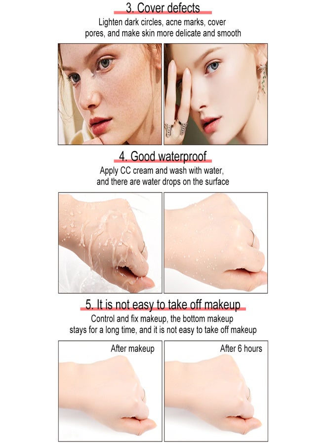 Leezi CC stick concealer liquid foundation highlighter stick water brightening skin tone moisturizing concealer waterproof long-lasting - Image 3
