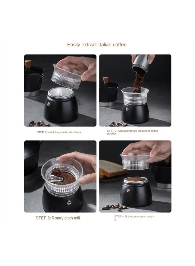 Y&D Coffee Mocha Pot Powder Fly-proof Powder Filling Powder Cloth Powder Coffee Black Appliance - Image 3