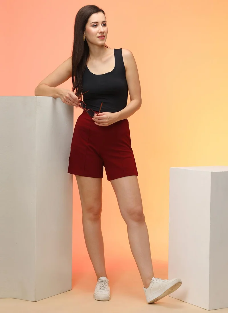 globus Globus Women Loose Fit High-Rise Shorts