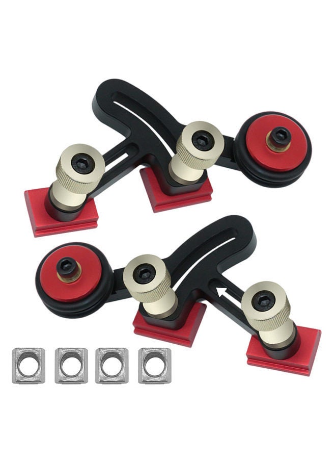 Unidirectional Feeder Woodworking Multifunctional Bearing Roller Pressing Feeder Aluminum Alloy Feather Loc Board Table Saws Feeding Safety Propelling Auxiliary Tool - Image 1