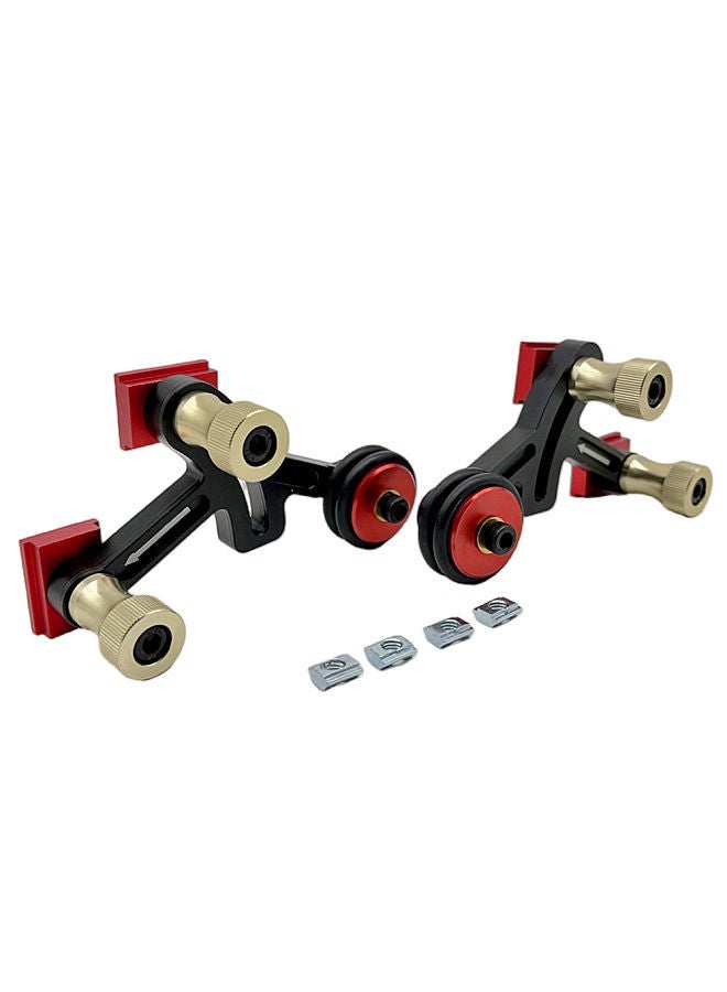 Unidirectional Feeder Woodworking Multifunctional Bearing Roller Pressing Feeder Aluminum Alloy Feather Loc Board Table Saws Feeding Safety Propelling Auxiliary Tool - Image 2