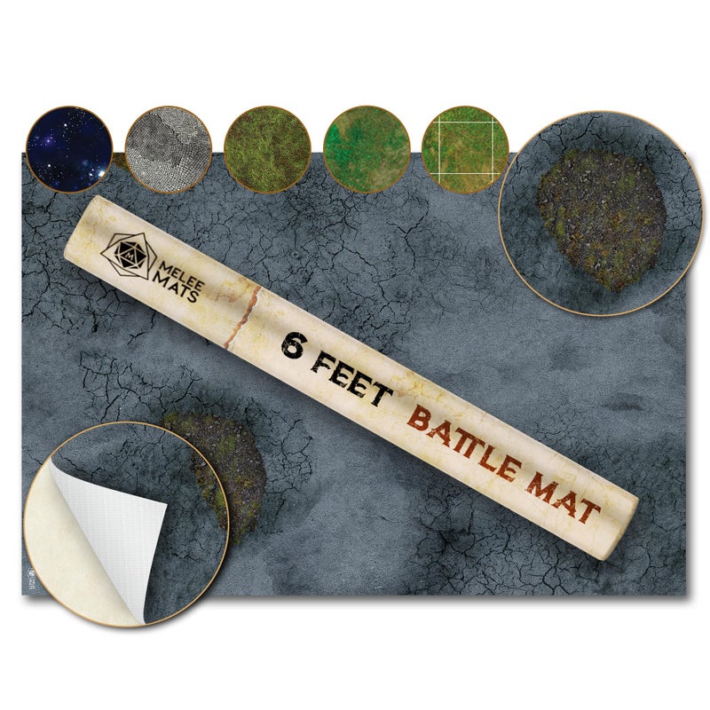 Melee Mats Wargaming Battle Mat 48x72  Terrain for Warhammer 40K Dungeons and Dragons Tabletop RPG Miniatures  Strategy Games  Durable Vinyl Map - Image 2