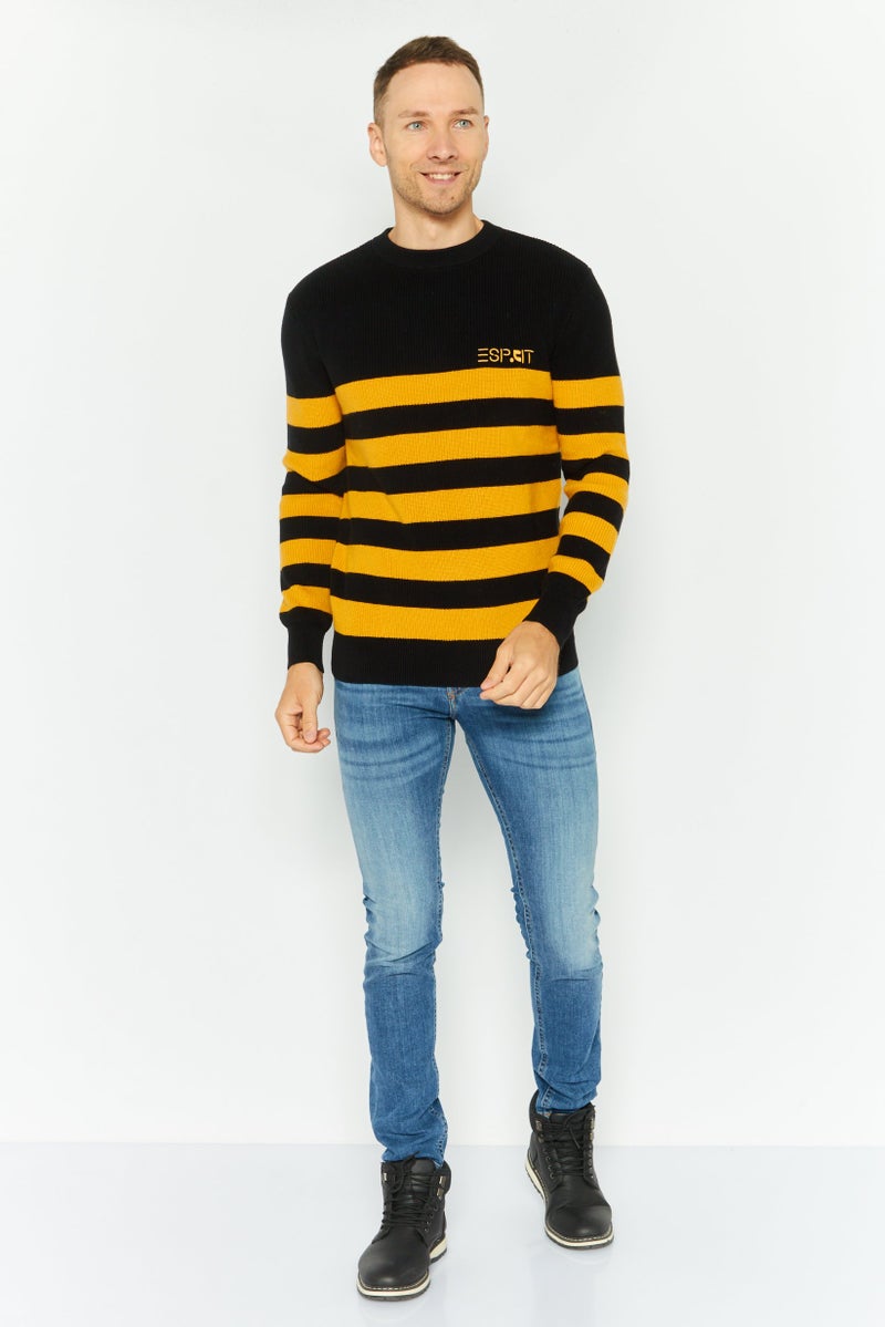 ESPRIT Esprit x Rest and Recreation Men Crew Neck Embroidered Logo Sweaters, Multicolor - Image 2