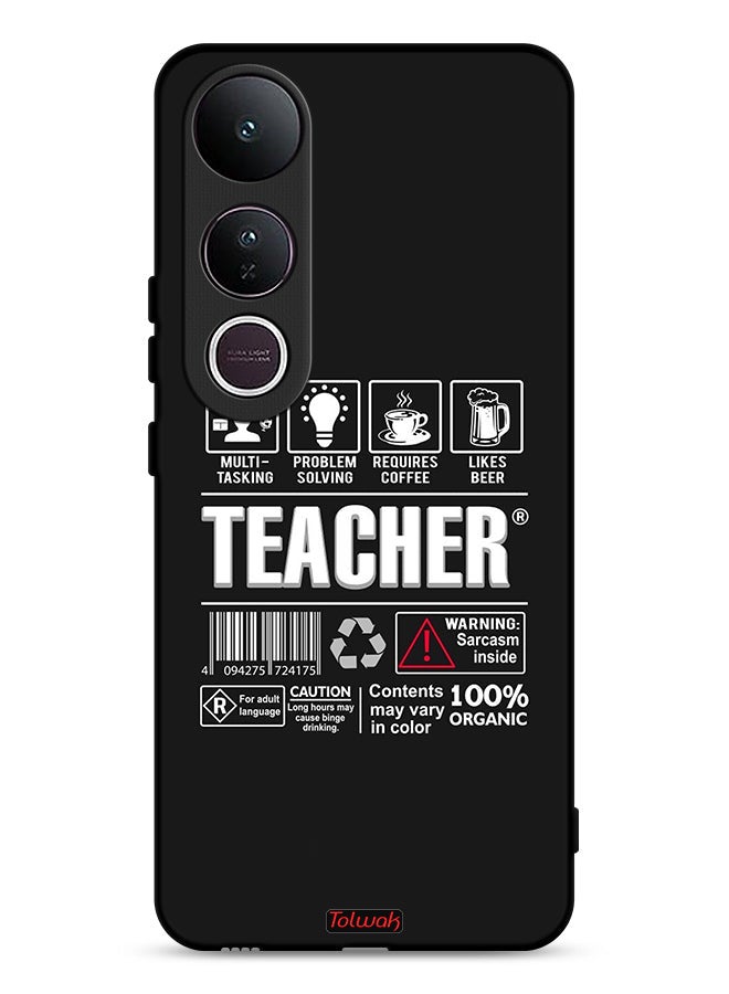 Tolwak Vivo V50 Lite Protective Case Cover Teacher Sticker