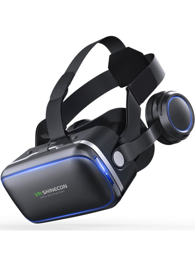 Smart Virtual Reality VR Glasses Headset With Built-In Earphones 3D Glasses For Children Adults Fashion Business And Masses-Color:6 Generation Headset Version 050 Handle - Image 3
