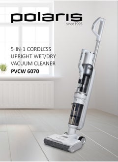 Cordless upright wet & Dry vacuum cleaner , 400W, 135 aW, up to 60 minutes of runtime without recharging,  Floor pre-wetting function Walk by Itself Technology
