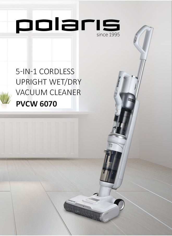 Polaris - Cordless upright wet & Dry vacuum cleaner , 400W, 135 aW, up to 60 minutes of runtime without recharging,  Floor pre-wetting function Walk by Itself Technology - Image 1