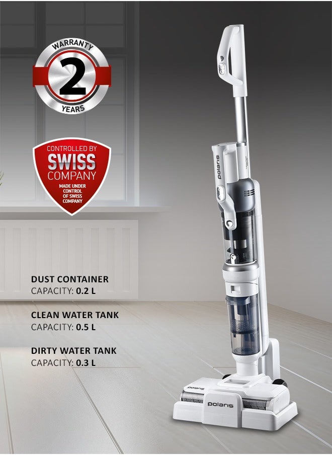Polaris - Cordless upright wet & Dry vacuum cleaner , 400W, 135 aW, up to 60 minutes of runtime without recharging,  Floor pre-wetting function Walk by Itself Technology - Image 1