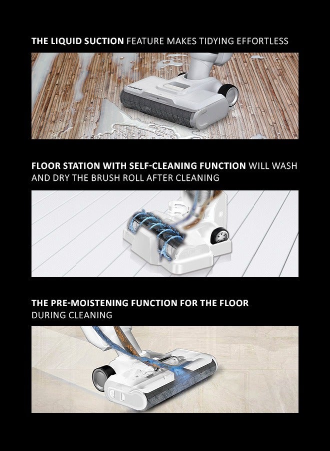 Polaris PVCW 6070 AS Cordless Wet & Dry Vacuum, 5-in-1 Upright & Handheld, 300W, 135 AW, Up to 60 Minutes Runtime, 3900 mAh Battery, Self-Cleaning, Self-Propelled Brush, LED Display, 0.5L Clean Water Tank / 0.3L Dirty Water Tank, 0.2L Dust Bin - Image 5