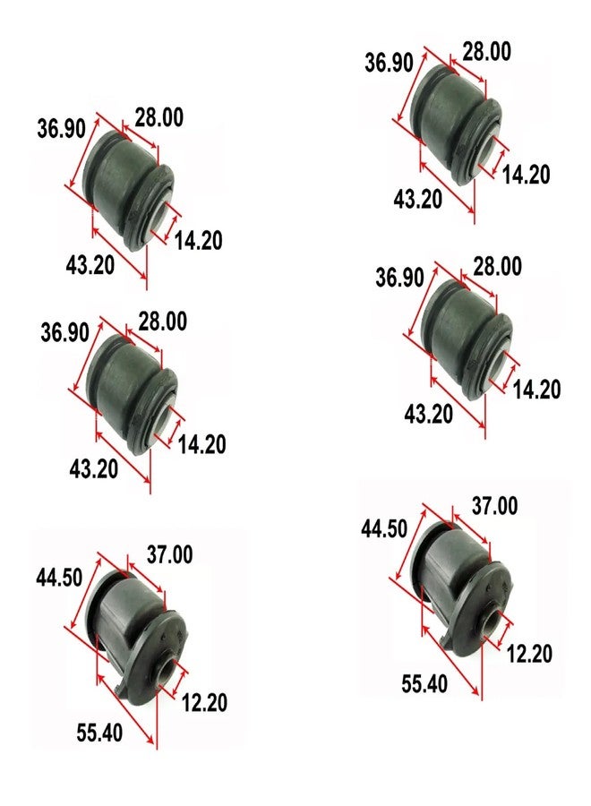 Tiny Force Rear Left & Right Knuckle Bushing Kit Compatible with 2002-2006 Toyota Camry; 2001-2003 Solara; 1996-2003 ES300; 2004-2006 ES330 Replace 42304-48021 42305-48021 - Image 4