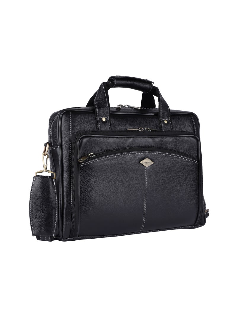 LAVERI LEATHER Genuine Leather Office And Travel Document Laptop bag Style 515  - Image 5