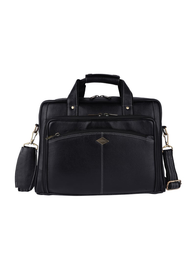 LAVERI LEATHER Genuine Leather Office And Travel Document Laptop bag Style 515  - Image 1