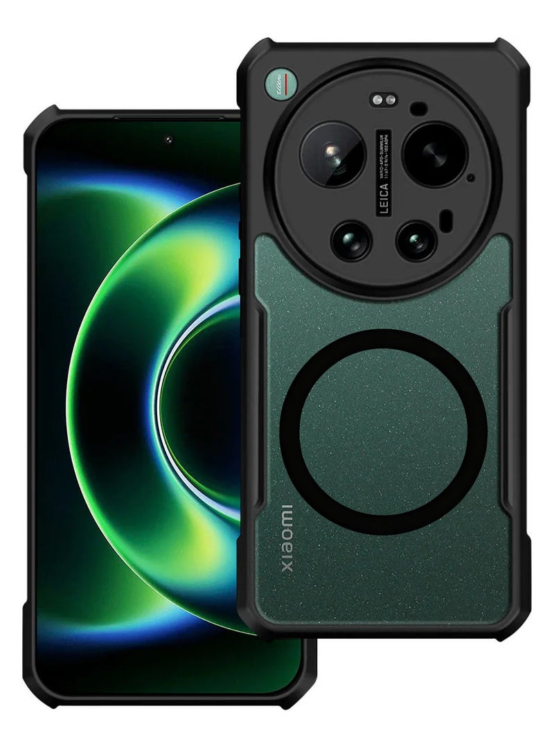 إكسوند غطاء لهاتف Xiaomi 17 Ultra، تصميم حماية عدسة الكاميرا، متوافق مع الغطاء الخلفي المغناطيسي MagSafe، مادة ممتصة للصدمات من TPU + لوحة خلفية PC، غطاء نصف شفاف مطفي مضاد لبصمات الأصابع - Image 1