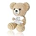 AicooFest Positive Crochet Animals Mini Crocheted Bear Emotional Support Plush Crochet Animal Alreadymade Gifts for Women Men Her Him Friends Coworker Daughter Son Inspirational Gifts Handmade Knitted Cute - Image 3