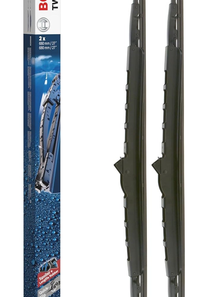 Bosch Automotive Twin Spoiler Wiper Blade Set of 2, 27 Inch (680 mm) - Image 1