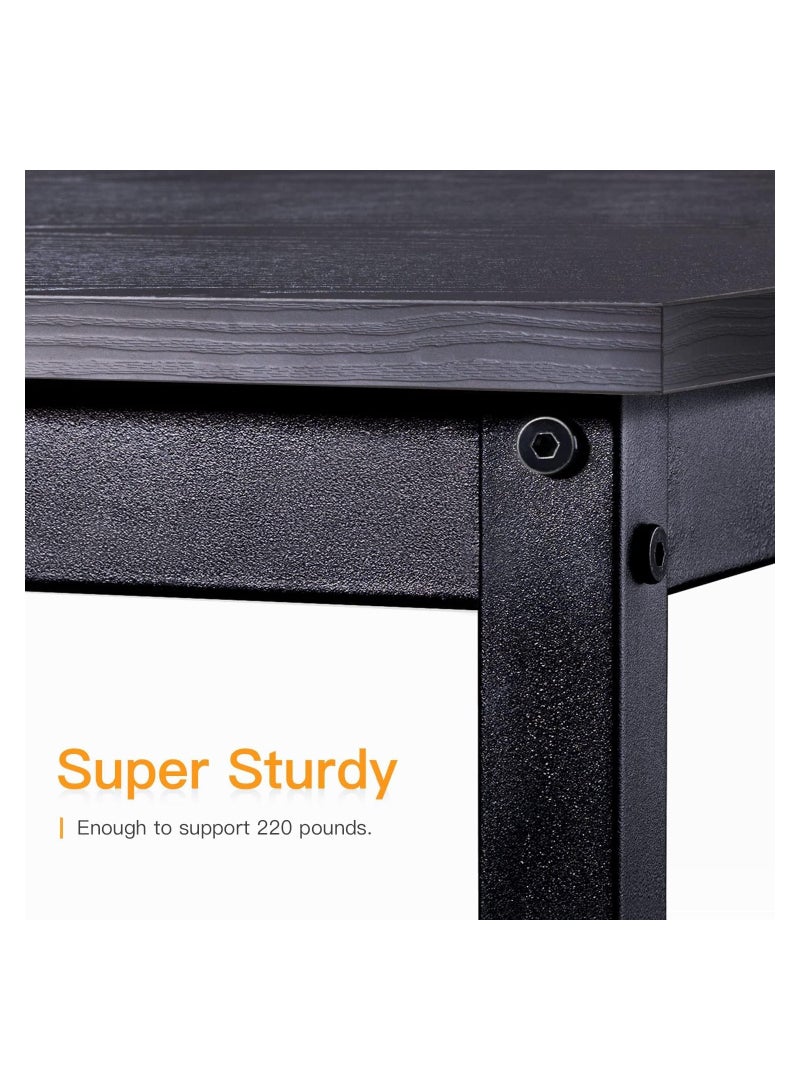 AGD Multi-use L-shaped computer and study desk for home, office and work, Black color - Image 4