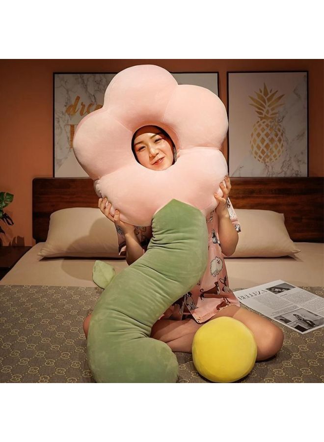 Flower Pillow For Girls To Sleep With Legs, Bedside Cushion, Bedroom Bed Pillow, Long Pillow, Year Gift-Specifications:A Pink Flower-Color:30cm (the Center Of The Flower Cannot Be Removed) - Image 4