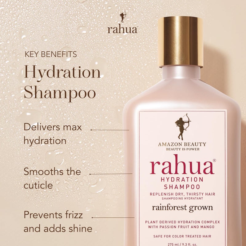 Rahua Hydration Shampoo, Vegan Moisturizing Shampoo for Dry, Damaged, or Curly Hair, Sulfate Free Hydrating Formula Oil, Morete, Sacha Inchi, Tropical Passion Fruit & Mango Scent, 9.3 Fl Oz - Image 2