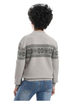 Caesar Wool Boys Pullover With Multi Design  - Image 4