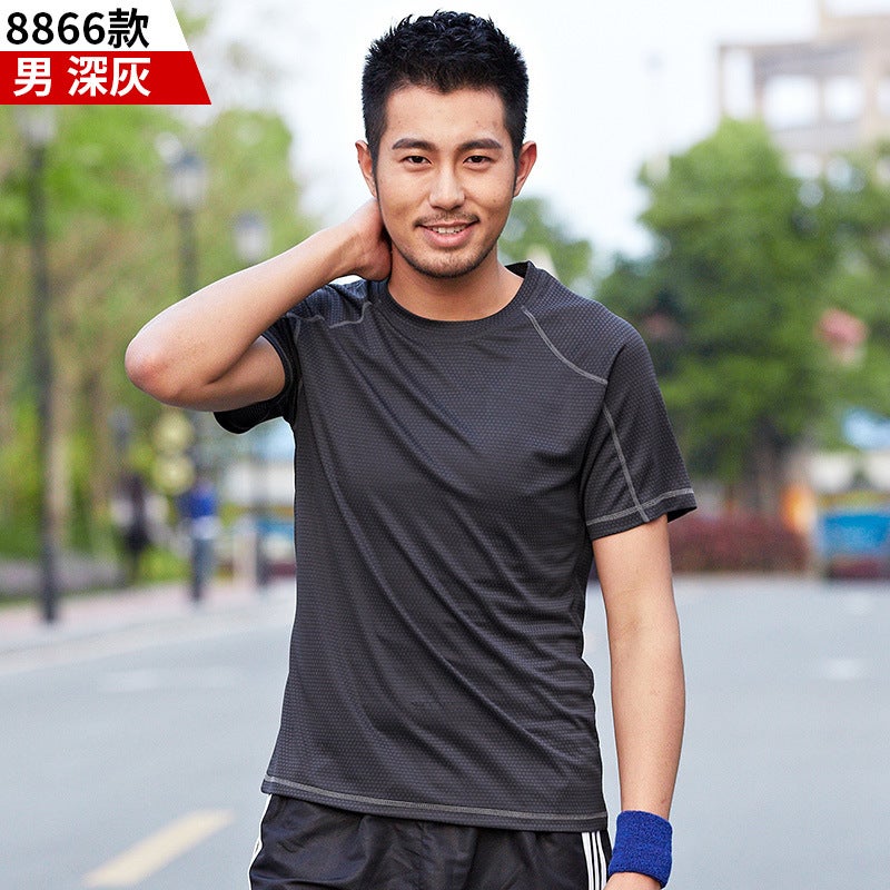 Quick-Drying Clothes For Men, Short-Sleeved Round Neck Running Clothes For Women, Summer Quick-Drying Clothes , Outdoor Sports T-Shirts, Group Purchase With Printed Logo - Image 1